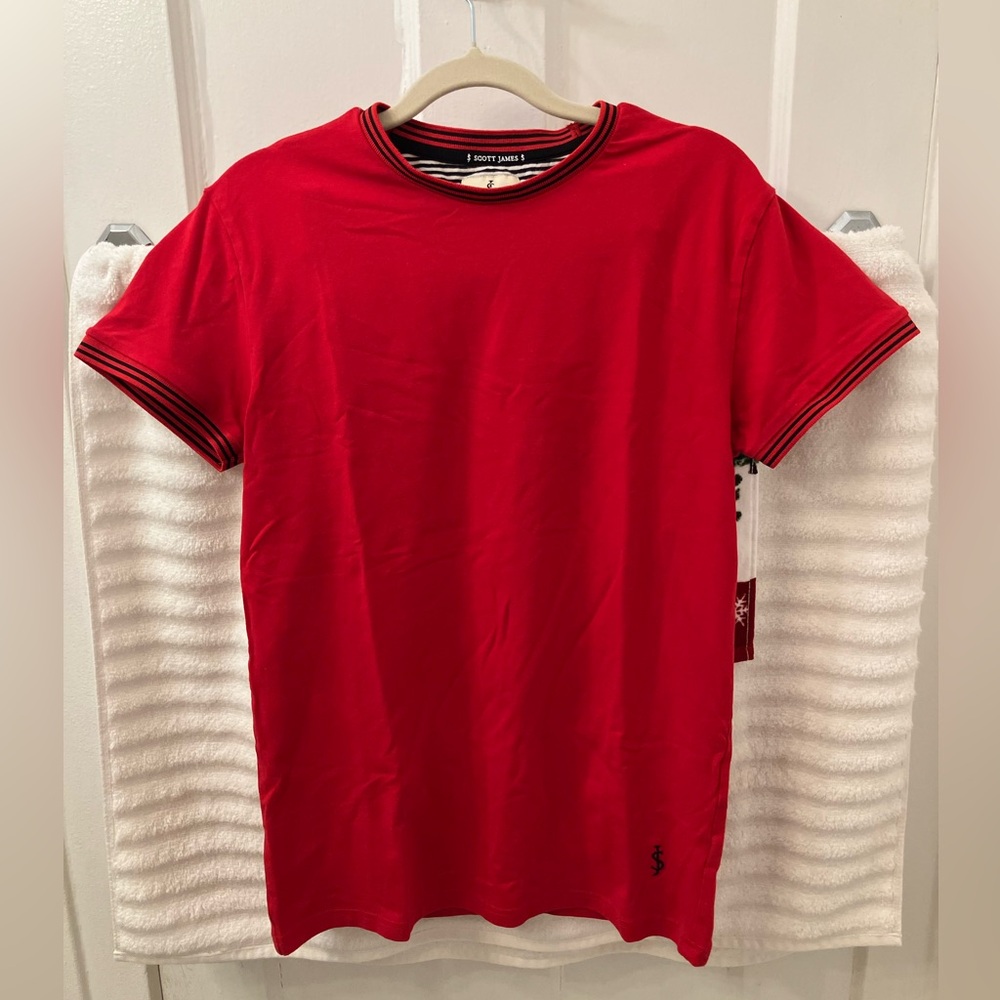 Men's Scott James Red T-Shirt